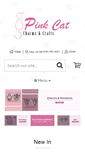 Mobile Screenshot of pinkcatcharmsandcrafts.co.uk